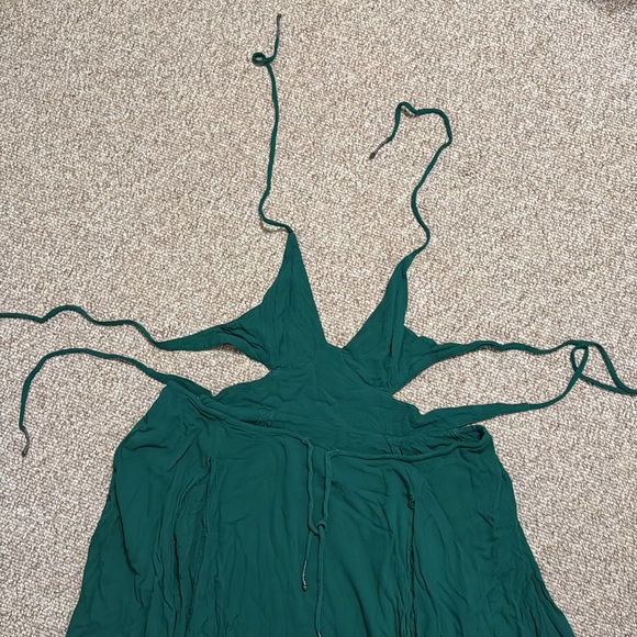 FREE PEOPLE LILLE DRESS XS GREEN - Picture 4 of 7